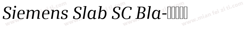 Siemens Slab SC Bla字体转换